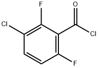 3-CHLORO-2,6-DIFLUOROBENZOYL CHLORIDE Struktur