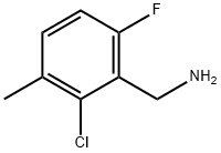 2-Chloro-6-fluoro-3-methylbenzylamine Struktur