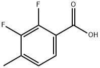 2,3-ジフルオロ-4-メチル安息香酸 化学構造式