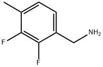 2,3-ジフルオロ-4-メチルベンジルアミン 化学構造式