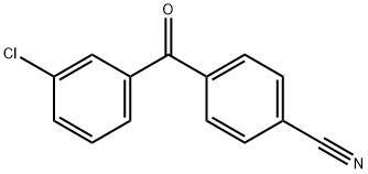 4-[(3-Chlorophenyl)carbonyl]benzonitrile Structure