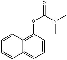 1-Naphthyl N,N-dimethylcarbamate 结构式