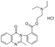 2619-06-9 2-(2-Methyl-4-oxo-3(4H)-quinazolinyl)benzoic acid 2-(diethylamino)ethy l ester HCl