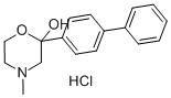 2-[1,1'-BIPHENYL]-4-YL-4-METHYL-2-MORPHOLINOL HYDROCHLORIDE,261900-63-4,结构式