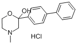 2-[1,1'-BIPHENYL]-4-YL-4-METHYL-2-MORPHOLINOL HYDROCHLORIDE 结构式