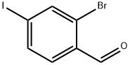 2-ブロモ-4-ヨードベンズアルデヒド 化学構造式