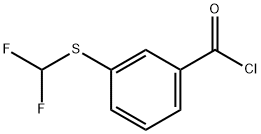 3-(ジフルオロメチルチオ)ベンゾイルクロリド 化学構造式