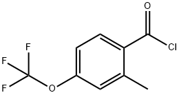 2-Methyl-4-(trifluoromethoxy)benzoyl chloride 95+% Struktur