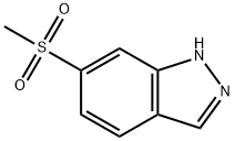 6-(メチルスルホニル)-1H-インダゾール 化学構造式