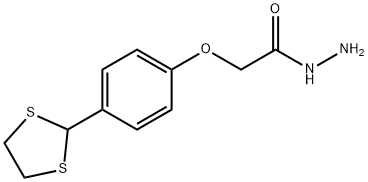 2-(4-(1,3-二硫杂戊环-2-基)苯氧基)乙酰酰肼 结构式