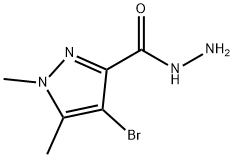 4-BROMO-1,5-DIMETHYL-1H-PYRAZOLE-3-CARBOHYDRAZIDE Struktur