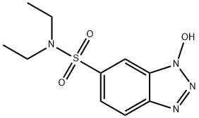 3-HYDROXY-3H-BENZOTRIAZOLE-5-SULFONIC ACID DIETHYLAMIDE Structure