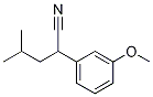 2-(3-Methoxyphenyl)-4-Methylpentanenitrile 化学構造式