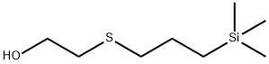 三甲基-3-[2-羟基乙硫基]丙基硅烷, 26205-52-7, 结构式