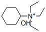 TRIETHYL CYCLOHEXYL AMMONIUM HYDROXIDE,26214-06-2,结构式
