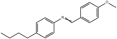 N-(4-甲氧基苯亚甲基）-4-丁基苯胺,26227-73-6,结构式