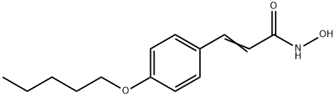 3-(p-ペントキシフェニル)-2-プロペンヒドロキサム酸 化学構造式