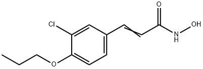 3-(3-Chloro-4-propoxyphenyl)-2-propenehydroxamic acid Struktur