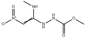 Hydrazinecarboxylic  acid,  2-[1-(methylamino)-2-nitroethenyl]-,  methyl  ester Structure