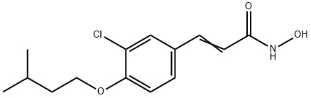 3-(3-Chloro-4-isopentyloxyphenyl)-2-propenehydroxamic acid,26228-01-3,结构式