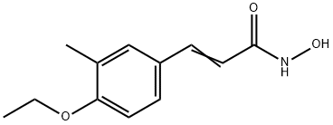 3-(4-エトキシ-3-メチルフェニル)-2-プロペンヒドロキサム酸 化学構造式