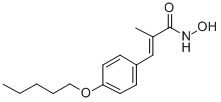 2-(p-ペントキシベンジリデン)プロパンヒドロキサム酸 化学構造式