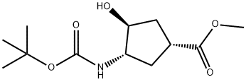 (1S,2S,4R)-N-BOC-1-AMINO-2-HYDROXYCYCLOPENTANE-4-CARBOXYLIC ACID METHYL ESTER