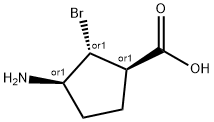 Cyclopentanecarboxylic acid, 3-amino-2-bromo-, (1R,2R,3R)-rel- (9CI)|