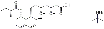 Mevastatin Hydroxy Acid t-ButylaMine Salt, 262285-80-3, 结构式