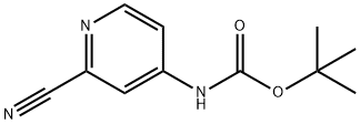 CARBAMIC ACID, (2-CYANO-4-PYRIDINYL)-, 1,1-DIMETHYLETHYL ESTER (9CI),262295-94-3,结构式