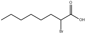 2-ブロモ-n-オクタン酸 化学構造式
