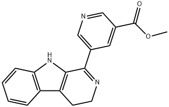 5-(4,9-Dihydro-3H-pyrido[3,4-b]indol-1-yl)-3-pyridinecarboxylic acid methyl ester Structure