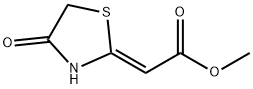 METHYL-(4-OXO-1,3-THIAZOLIDIN-2-YLIDENE)ACETATE Structure