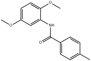 N-(2,5-二甲氧基苯基)-4-甲基苯甲酰胺 结构式