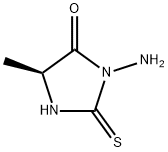 4-Imidazolidinone,3-amino-5-methyl-2-thioxo-,(5S)-(9CI) Struktur