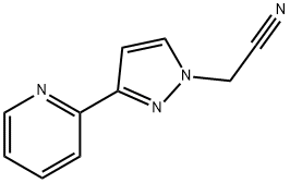 2-(3-(pyridin-2-yl)-1H-pyrazol-1-yl)acetonitrile Struktur