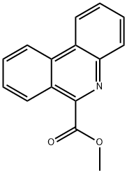 6-Phenanthridinecarboxylic acid methyl ester 结构式