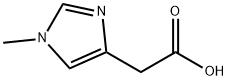 2-(1-甲基-1H-咪唑-4-基)乙酸, 2625-49-2, 结构式