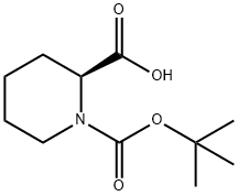 (S)-1-Boc-piperidine-2-carboxylic acid Struktur