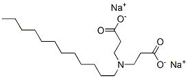 3,3'-(dodecylimino)dipropionic acid, sodium salt  化学構造式