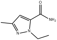 1-乙基-3-甲基-1H-吡唑-5-甲酰胺,262607-84-1,结构式