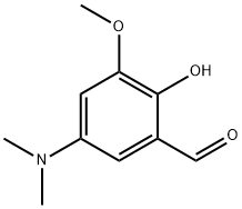 5-DIMETHYLAMINO-2-HYDROXY-3-METHOXYBENZALDEHYDE 化学構造式