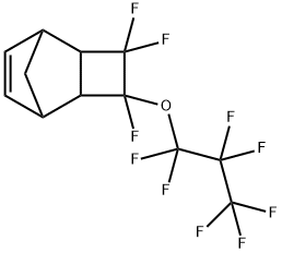 4-(Perfluoropropoxy)-3,3,4-trifluorotricyclo[4.2.1.0~2,5~]non-7-ene Struktur