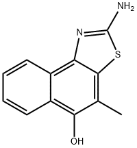 Naphtho[1,2-d]thiazol-5-ol,  2-amino-4-methyl- Structure