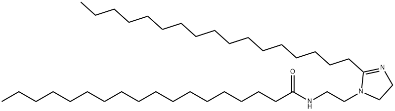 N-[2-(2-十七烷基-4,5-二氢-1H-咪唑-1-基)乙基]十八酰胺, 26272-76-4, 结构式