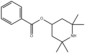 2,2,6,6-テトラメチル-4-ピペリジノールベンゾアート 化学構造式
