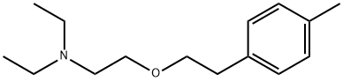 [2-[(p-Methylphenethyl)oxy]ethyl]diethylamine Structure