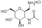 2-乙酰胺基-2-脱氧-Β-D-吡喃葡萄糖基甲胺盐酸盐, 262849-64-9, 结构式