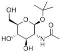 叔丁基2-乙酰氨基-2-脱氧-Β-D-吡喃葡萄糖苷 结构式