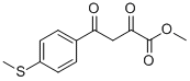 methyl 4-[4-(methylsulfanyl)phenyl]-2,4-dioxobutanoate Struktur